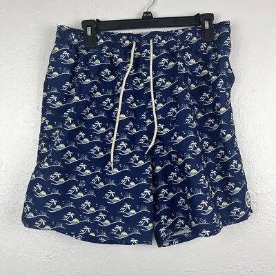 LIFE IS GOOD Board Shorts Hombres Grande Azul Palmera Ligero Bolsillo Playa Nadar Foto 1 de 4