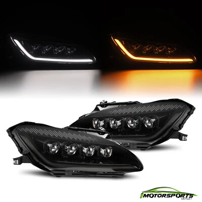 Fit 1999-2009 Honda S2000 NOVA-Series LED Projector Headlights Alpha-Black - Image 1 of 4