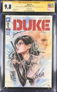 Duke #1 Mack 1:250 Variant CGC SS 9.8 SIGNED Kirkman +3 GI Joe Baroness David - Picture 1 of 2