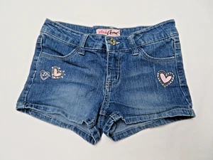 Pink Angel Denim Girls Size 8 Pink Heart Embroidery W 24" - Picture 1 of 6