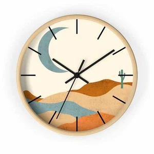 Gifts, Wall Clock, Clocks, Rustic Desert, Organic Theme, Wooden Clock, Midwest - Picture 1 of 2
