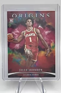 2021-22 Origins Jalen Johnson Red Rookie Card RC #70 Hawks - Picture 1 of 1