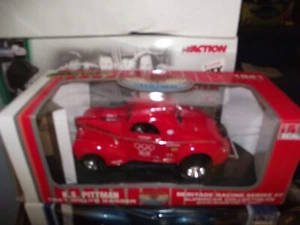 Road signature 1/18 1941 Willys gasser KS Pitman red - Picture 1 of 1