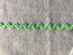 Zackenlitze Baumwolle hochwertig 10 mm 2m grün - Bild 1 von 1