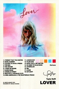 Álbumes de Taylor Swift Midnights and Lover lienzo carteles 12’’ X 8’’ - Imagen 1 de 3