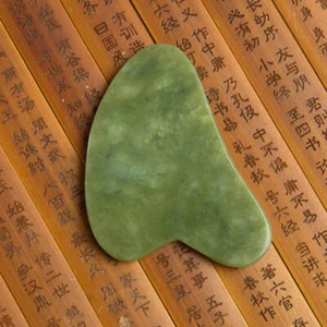 Natural Jade Stone Body Gua Sha Board Therapy Scraper Massager Beauty Tool Gift - Picture 1 of 20