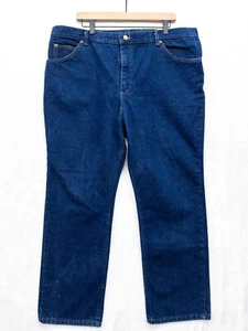 Vintage Lee Riders Blue Jeans - Made in USA - Mens Tagged 44x30 Dark Wash - Picture 1 of 5