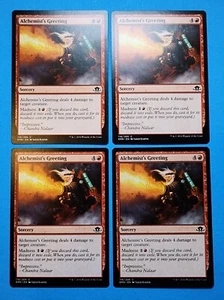4x Alchemist's Greeting Eldritch Moon 2016 Mtg Magic Card Sorcery Mountain 116 - Picture 1 of 4