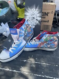 Converse Justice League DC Comics All Star High Tops Shoes Size 10