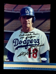 MLB LA DODGERS BILL RUSSELL HAND SIGNED AUTOGRAPHED 8X10" PHOTO JSA COA WM 92624 - Picture 1 of 3