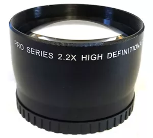 2.2X Telephoto Lens for Panasonic DMC-FZ330 FZ300 FZ200 FZ150 FZ100 FZ60 (52mm) - Picture 1 of 7