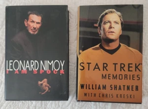 Star Trek 2 book lot Hard bound Paper Dust Jacket Covers Excellent Kirk Spock - Bild 1 von 2