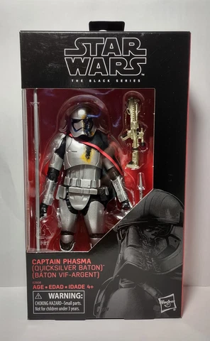 Star Wars The Black Series Captain Phasma Quicksilver Baton 6" Action Figure Cover