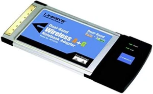 Linksys CardBus Dualband Wireless-A+G WiFi WLAN LAN PC Karte WPC55AG - Bild 1 von 1