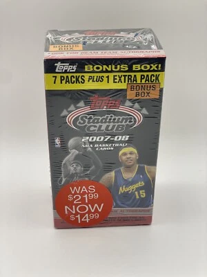 2007-08 Topps Stadium Club Basketball Bonus  Blaster Box Factory SEALED - Image 1 of 4