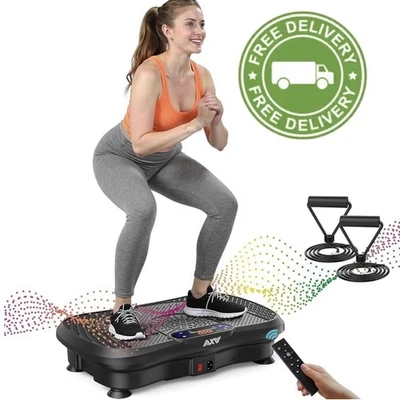 Premium Vibration Plate AXV Fitness Platform Exercise Machine Black FR-78 - Image 1 of 4