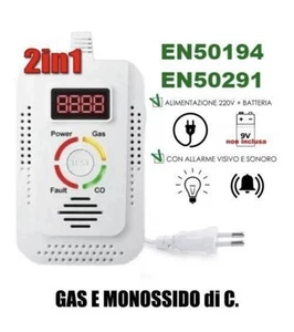 2in1 Kohlenmonoxid und Gas Melder - Zertifikat für B&B - Bild 1 von 5