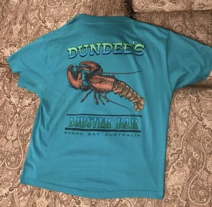 Vintage Dundee’s Lobster Bar Shark Bay Australia, Tee Shirt XL - Picture 1 of 9
