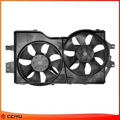 Dual Cooling Fan Fit For 1996-2000 Chrysler Town & Country Dodge Grand Caravan - Image 1 of 4