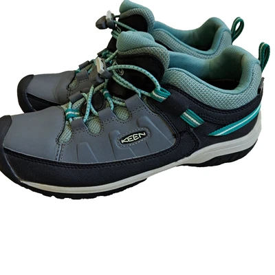 Botas bajas impermeables Keen Targhee para mujer 8 gris aguamarina senderismo camping sendero listas Foto 1 de 4