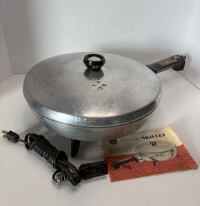 Vintage GE General Electric 11.5" Electric Fry Pan Skillet w Lid & Cord 16C120 - Picture 1 of 16