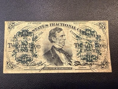 3rd Issue 25 Cent Fractional Currency NT1693 - Image 1 of 2