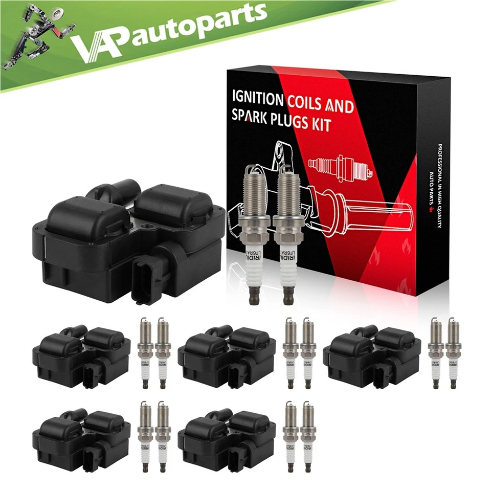 6 bobinas de encendido y bujía para Mercedes-Benz SLR McLaren 5,5 L 2005-2009 Foto 1 de 4