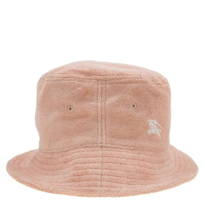 Burberry Equestrian Knight Embroidered Towelling Bucket Hat - Photo 1/4