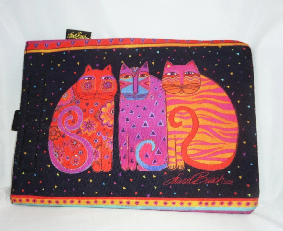 BOLSA FUNDA LAUREL BURCH FELINE FRIENDS PARA CUALQUIER TABLET 8”X10” IPAD EREADER NUEVA Foto 1 de 4