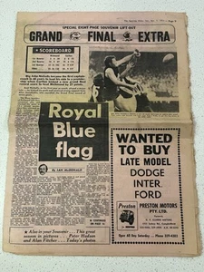 RARO 1972 OFICIAL CARLTON FC PREMIERS 'EL GLOBO DEPORTIVO' RECUERDO LEVANTAMIENTO - Imagen 1 de 15
