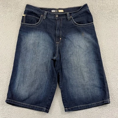 Vintage Southpole Jean Shorts Mens 38 Dark Denim Baggy Skater Loose Y2K 15" - Image 1 of 4