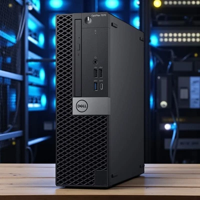 Dell Desktop Intel 6-Core i5 64GB 2TB NVMe SSD WiFi HDMI Windows 11 Pro 7070 SFF - Image 1 of 4