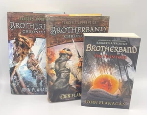 Lot of 3 John Flanagan BROTHERBAND CHRONICLES 2 Hardcover & 1 Paperback - Picture 1 of 10