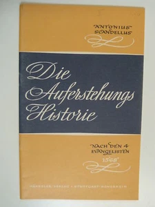 choral score A. SCANDELLUS die auferstehungs historie - Picture 1 of 1