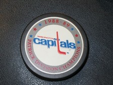 NHL Washington Capitals 1989-90 Patrick Division Champs Hockey Puck