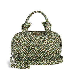 NWT Vera Bradley Rain Forest Hadley Satchel Crossbody Purse Bag Wear 2 Ways $98 - Picture 1 of 10