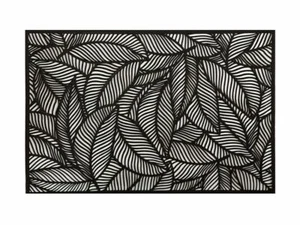 Maxwell & Williams Set of 6, 45 X 30cm Cut Out Placemats Leaf Black GI0175 - Picture 1 of 2