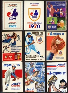 MONTREAL EXPOS TIRADA COMPLETA CALENDARIO OFICIAL 1969/2004 26164 - Imagen 1 de 11