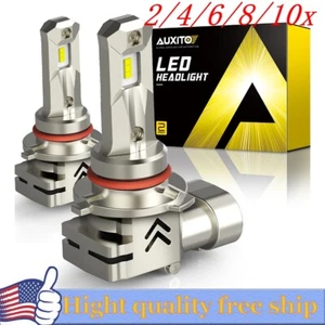 2/4X AUXITO HB3 9005 Super Blanco 6000LM LED Faros Bombilla Alto Bajo Combo - Imagen 1 de 21