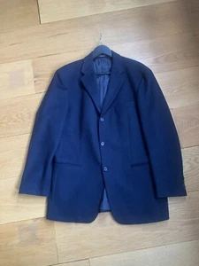 HUGO BOSS Blazer Men's Wool Cashmere 40R Black - Picture 1 of 13