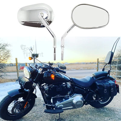 Espejos retrovisores aptos para Harley Davidson Electra Glide Iron 883 Dyna motocicleta Foto 1 de 4