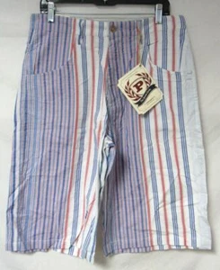 Pantalones cortos de mezclilla a rayas Phat Farm para hombre talla 32 34 o 36 precio de venta sugerido por el fabricante $48.00 JJ 35 - Imagen 1 de 5