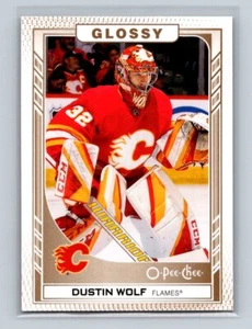 2023-24 UD Series 1 O-Pee-Chee Glossy Gold #R-11 Dustin Wolf Calgary Flames - Picture 1 of 2
