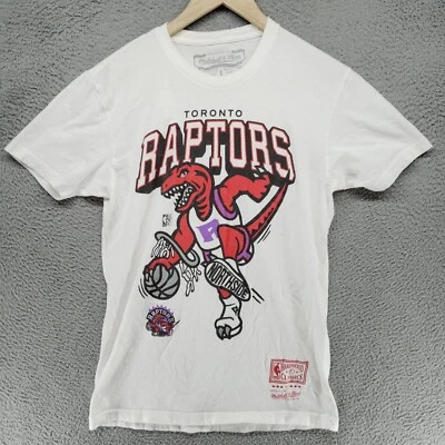 Toronto Raptors Vintage Logo Mitchell Ness Hardwood Classics T-Shirt Mens S - Image 1 of 4