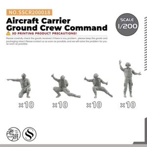 SSCR200018 1/200 Model Upgrade Parts Aircraft Carrier Ground Crew Command - Bild 1 von 3