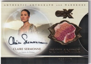 Outlander CZX Autograph Wardrobe Card CSW Claire Sermonne - 038/125  VARIANT