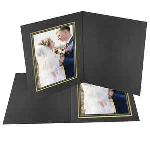 5x7 Photo Folders Cardboard/Paper Frames for Graduation Invitation Picture Cards - Picture 1 of 10