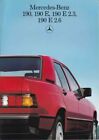 Catalogue Brochure Mercedes 190 / 190E / 2.3 / 2.6 W201 12/1985 Pays Bas / NL