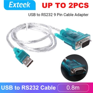USB to 9 pin RS232 Cable COM Port Serial Adapter Converter 2.0 WINDOWS 11/10/7 - Picture 1 of 15