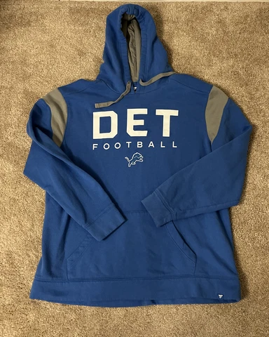 Detroit Lions Hoodie Fanatics Branded Men's Pullover Hoodie Pre Owned Cover